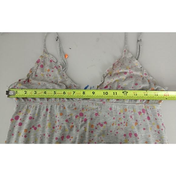 Y2K PINK by VS Babydoll Speckled Micro Mini Dress LG Lounge Nightgown Playful - Picture 8 of 10